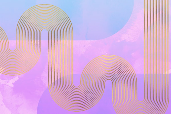 Retro 70s Ombre Sky Disco