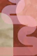 Earthy Retro 70s Curvy Cosmic Space