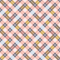 plaid pink mustard navy blue coral papiers peint