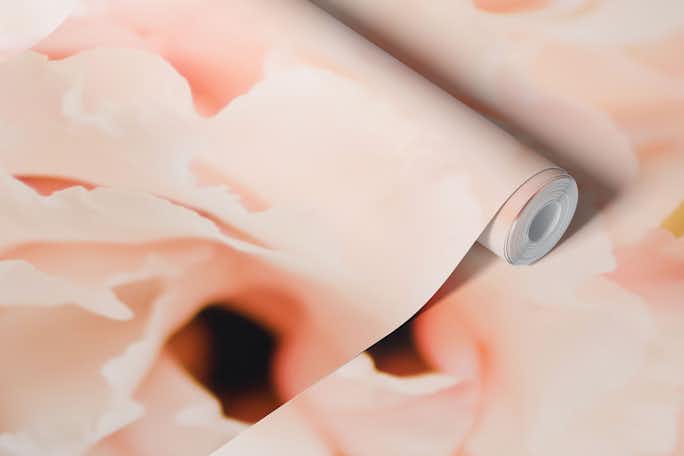 Flowers in Pastel Pinks and Whitewallpaper roll