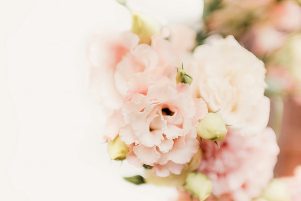 Flowers in Pastel Pinks and White