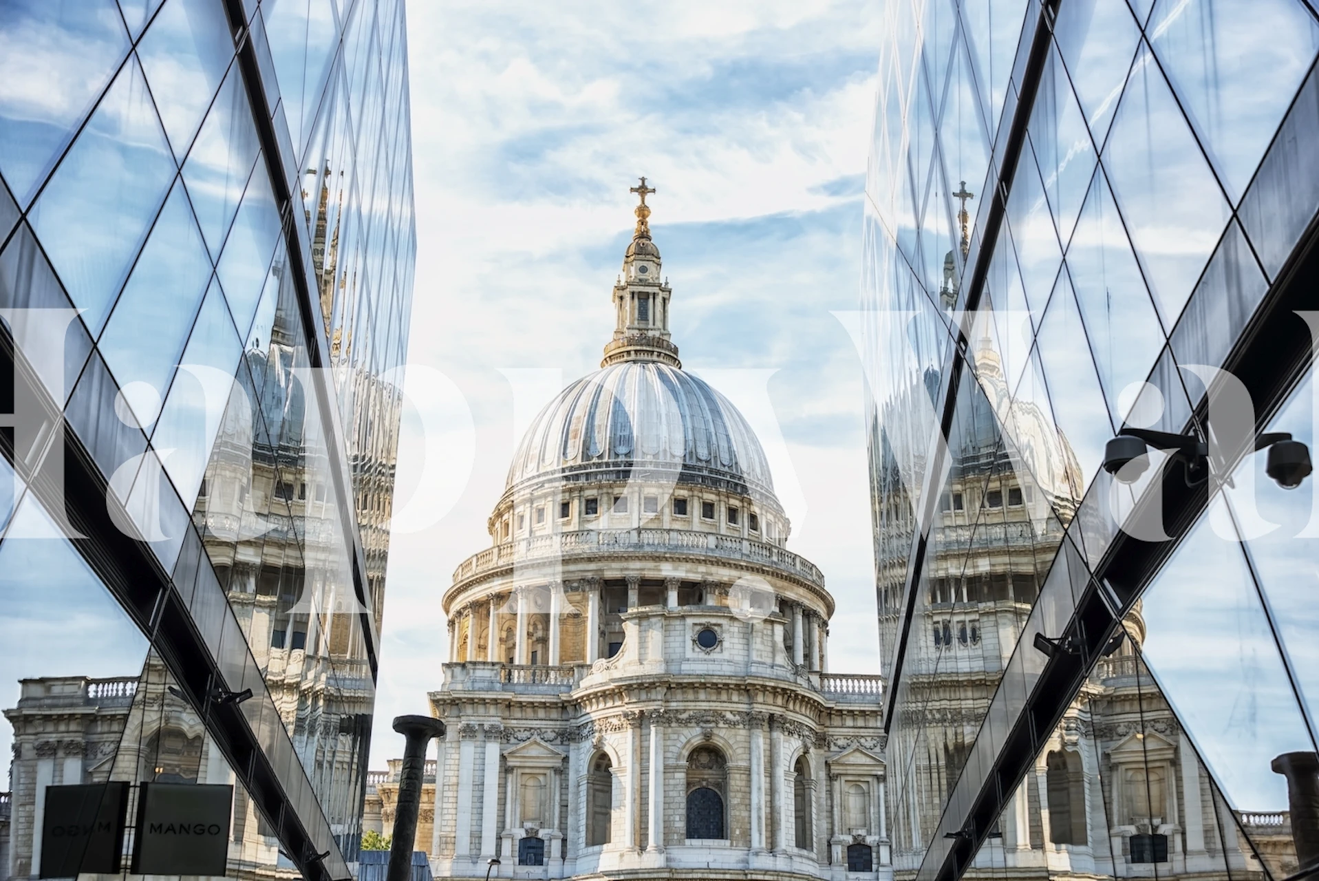 St Paul Cathedral tapet i et rom