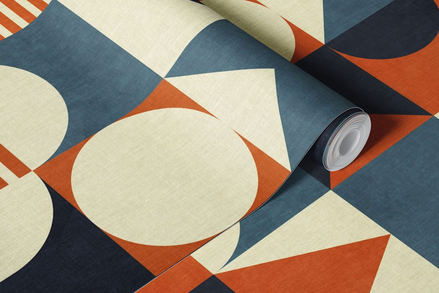 mid century modern checkers wallpaper roll