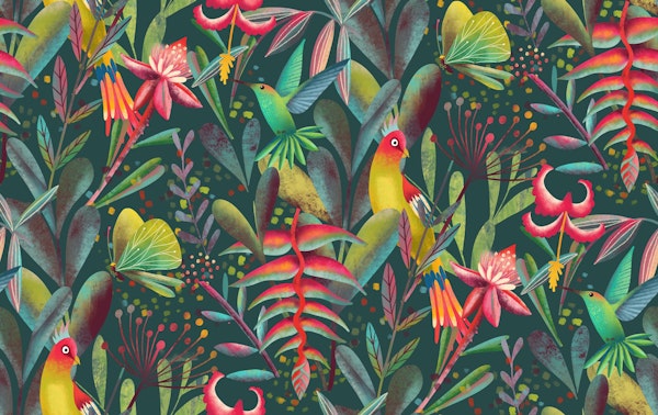 winged jungle fantasy forest