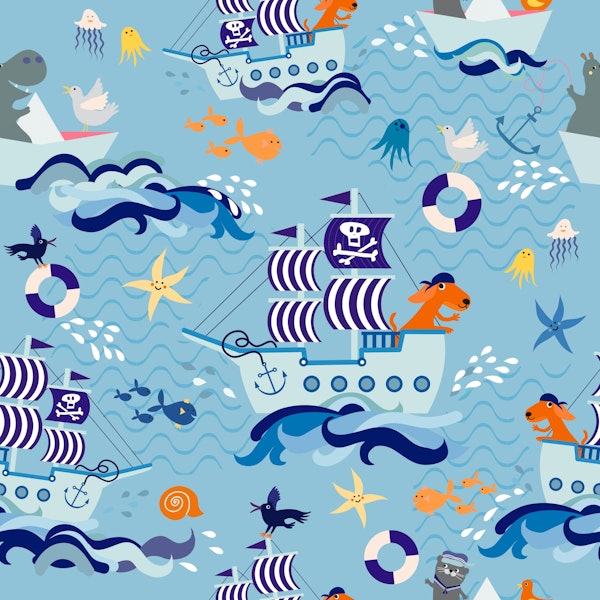 animal pirates deep sea ahoi large