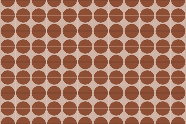 Painted Cotto Tiles Cinnamon