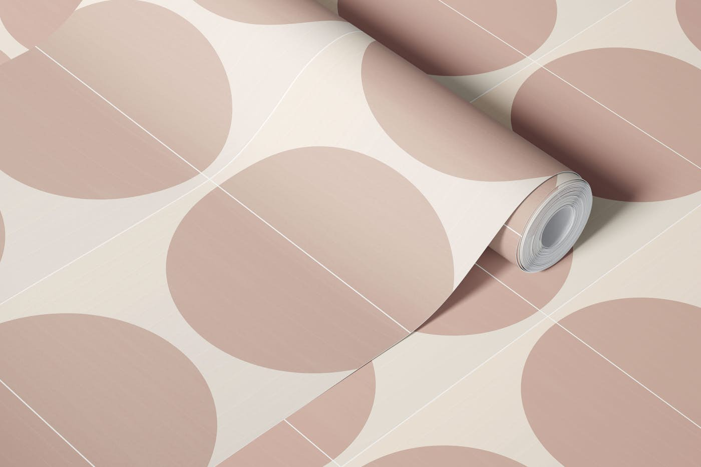 Painted Cotto Tiles Powder wallpaper roll