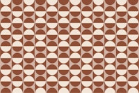 Painted Cotto Tiles Cinnamon and Cream papiers peint