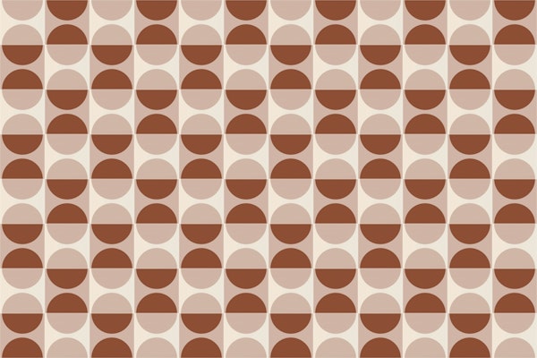 Painted Cotto Tiles Cinnamon and Powder