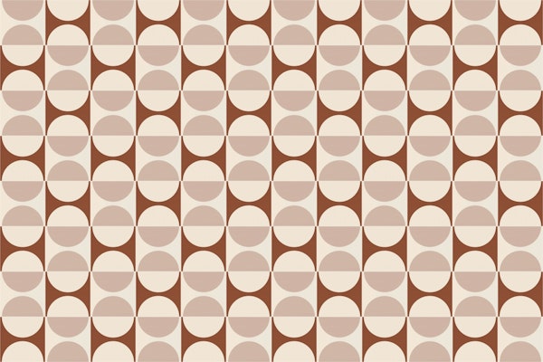 Painted Cotto Tiles Cream and Powder