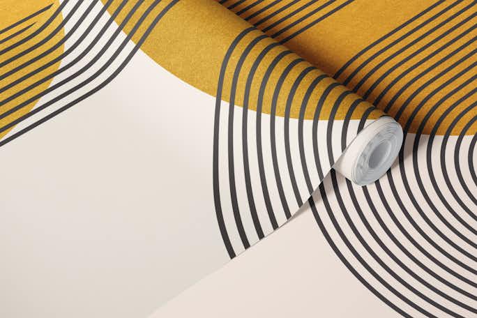 Curvy Bauhaus Luxurywallpaper roll