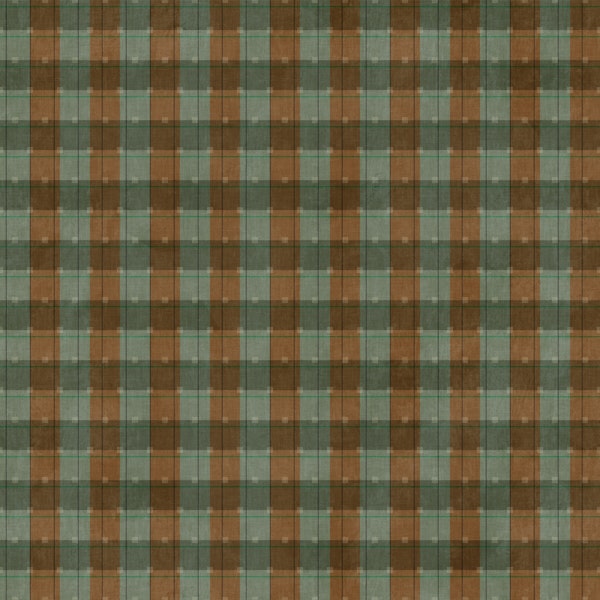 gingham checker pattern brown sage green