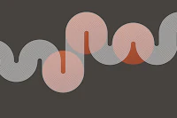 Modern Copper Art Deco papiers peint
