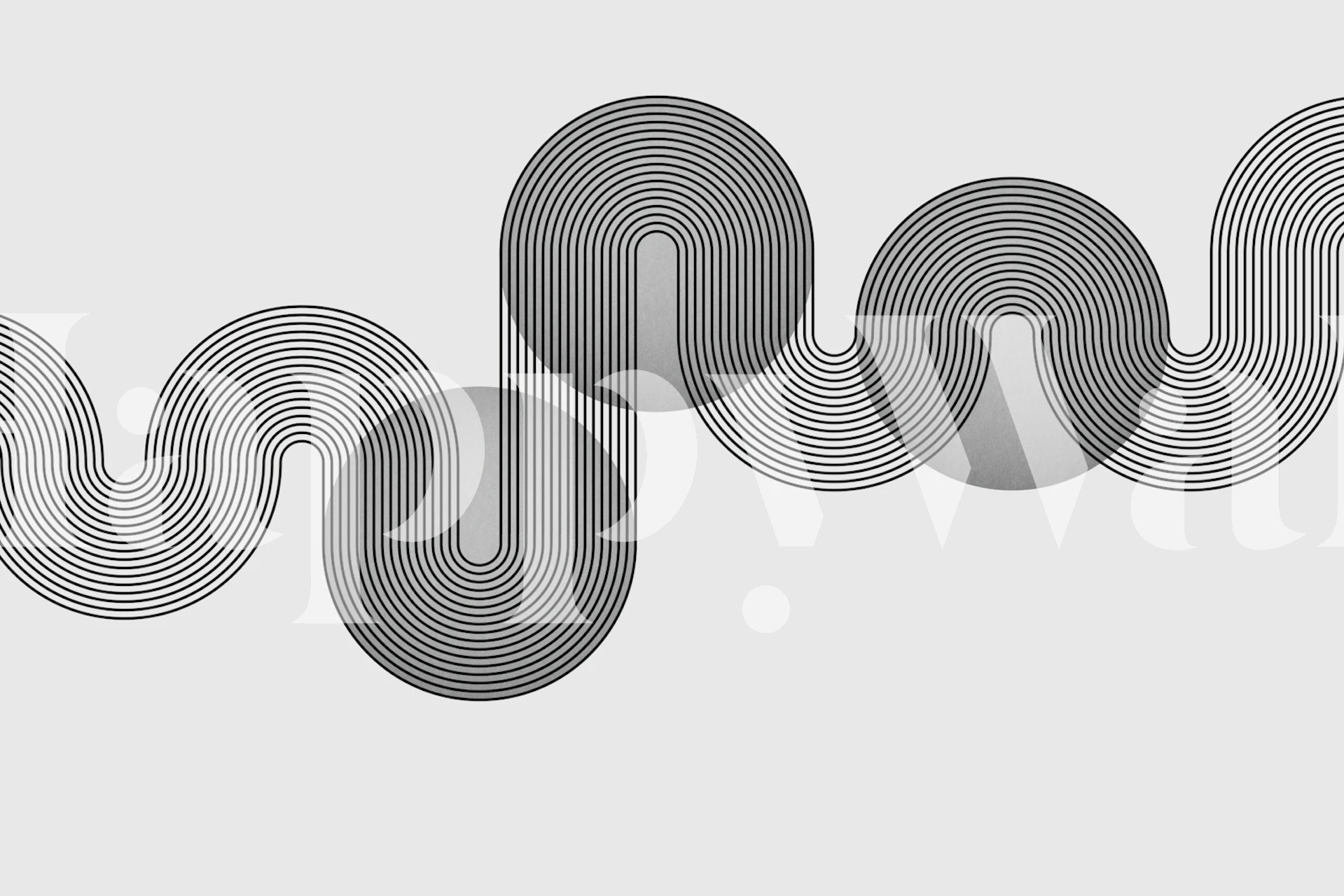 Platinum Art Deco wallpaper design in a room