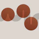 Copper Art Deco Minimal Geometry