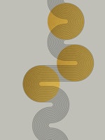 Contemporary Art Deco Space papiers peint