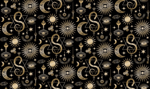 Celestial Magic And Mystery Esoteric Art Gold