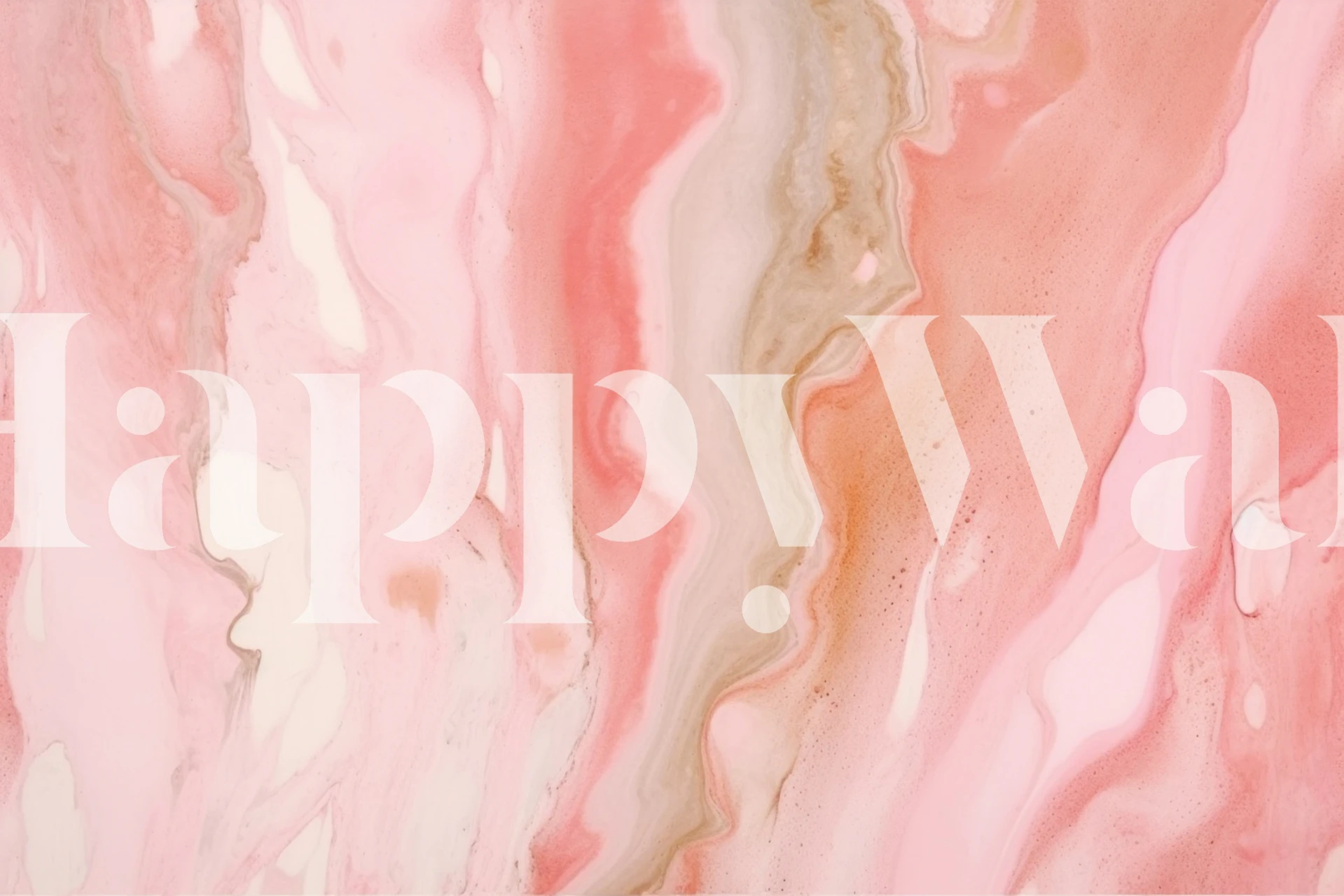 Lyxig Marble Blush Pink tapet med eleganta virvlar och nyanser av rosa och vitt