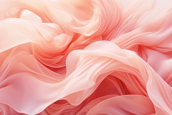Ethereal Soft Peach Fluid Dreams