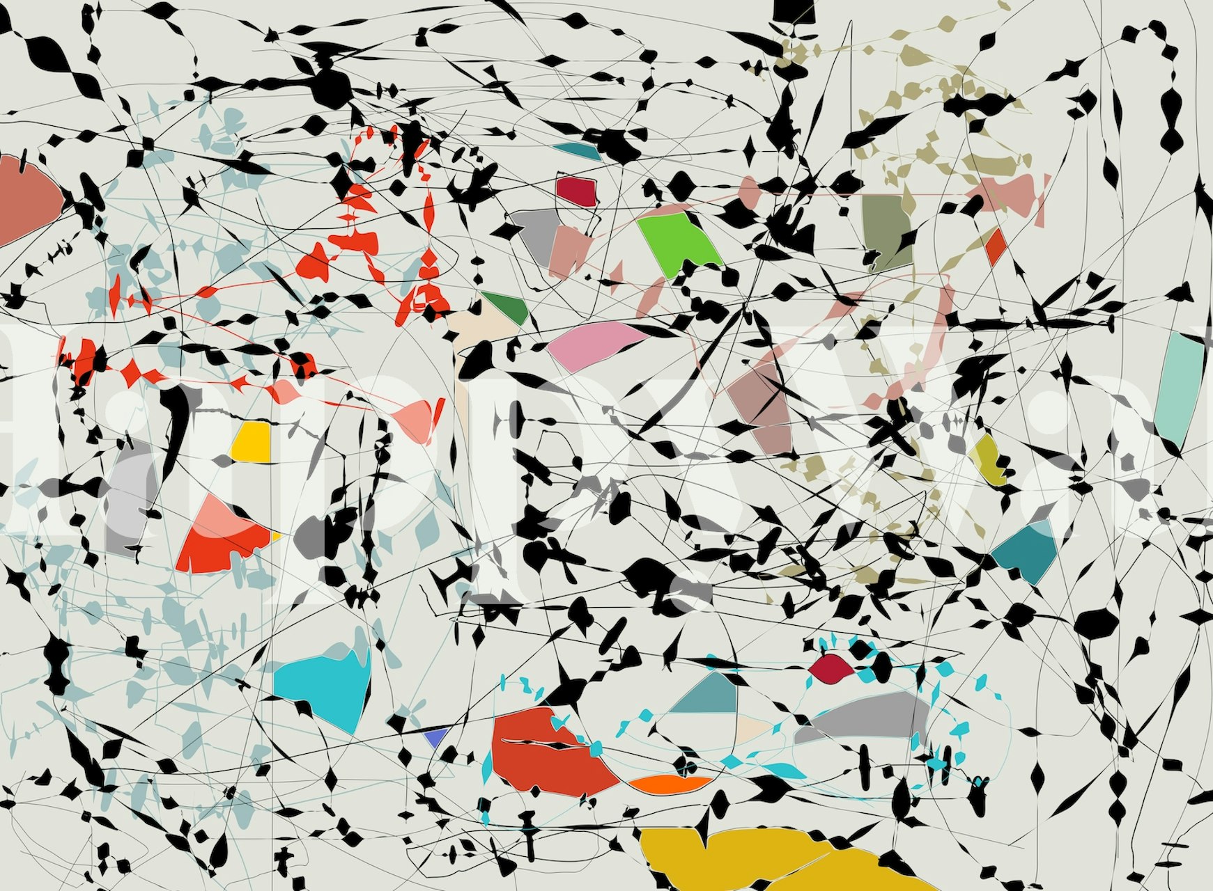 Abstract wallpaper design with vibrant colors