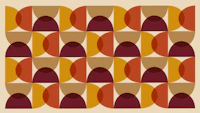 50s Mid Century Autumn Fall tapet