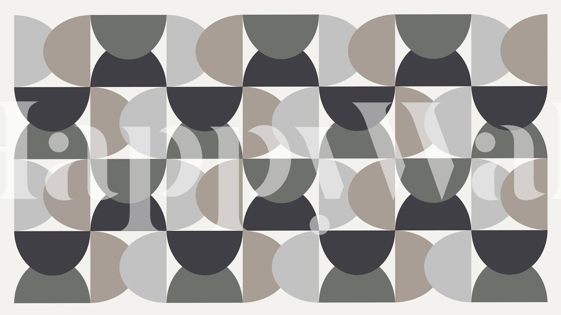 50s Mid Century Fall Winter wallpaper design