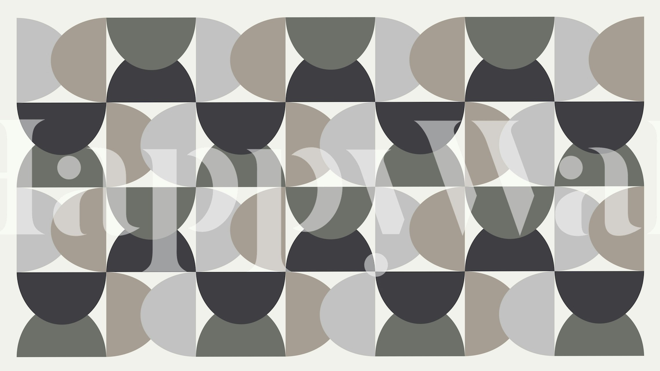 50s Mid Century Fall Winter wallpaper design