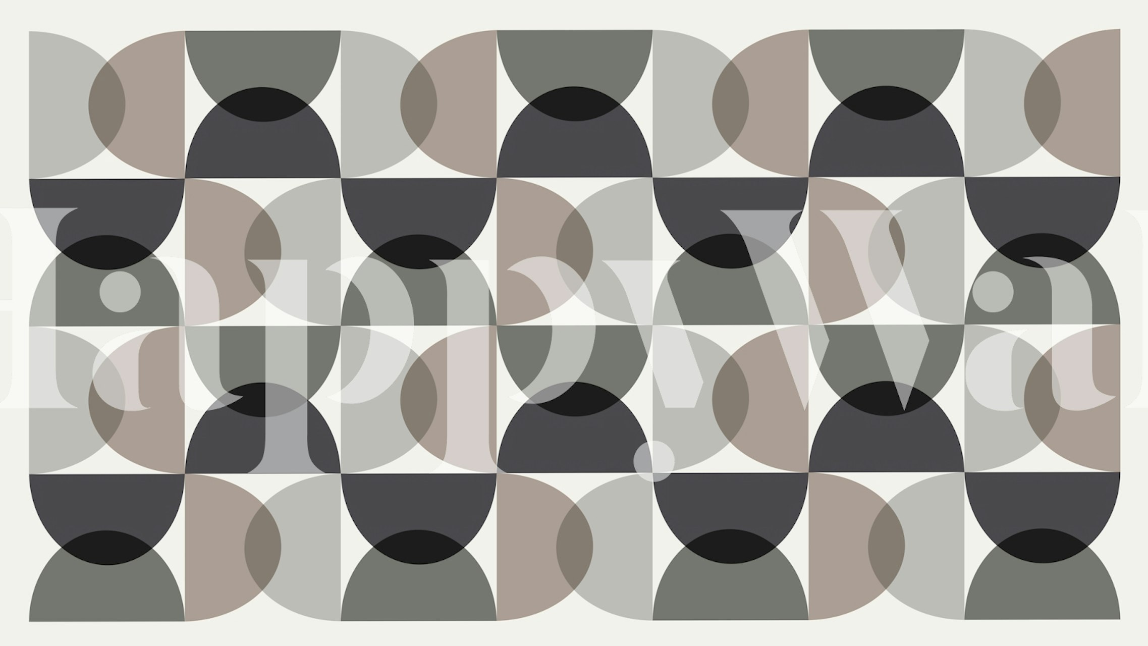 Geometric pattern in grey, black, and cream colors wallpaper