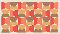 Mid Century Fall Dream wallpaper