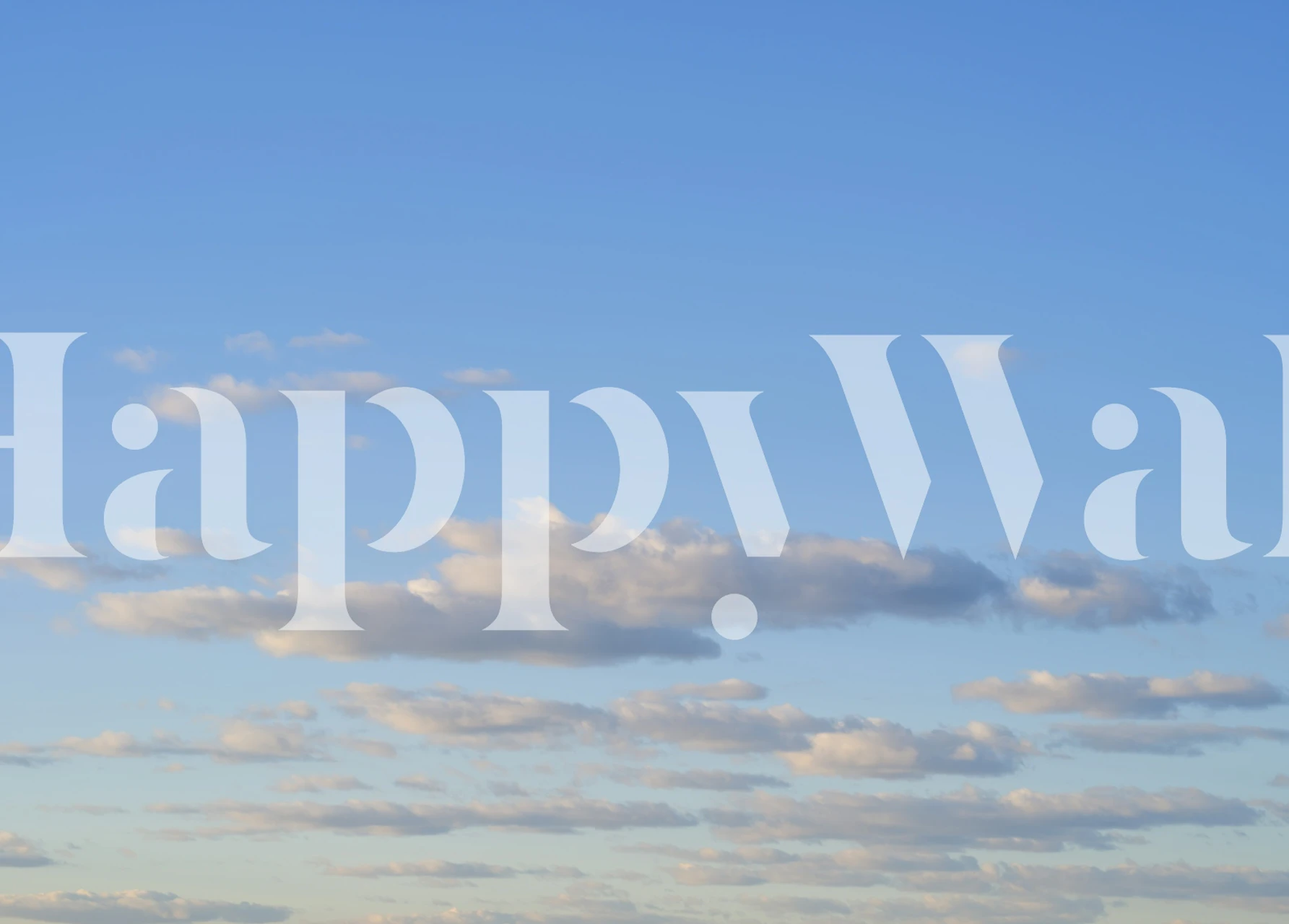 Clouds on a blue sky background wallpaper