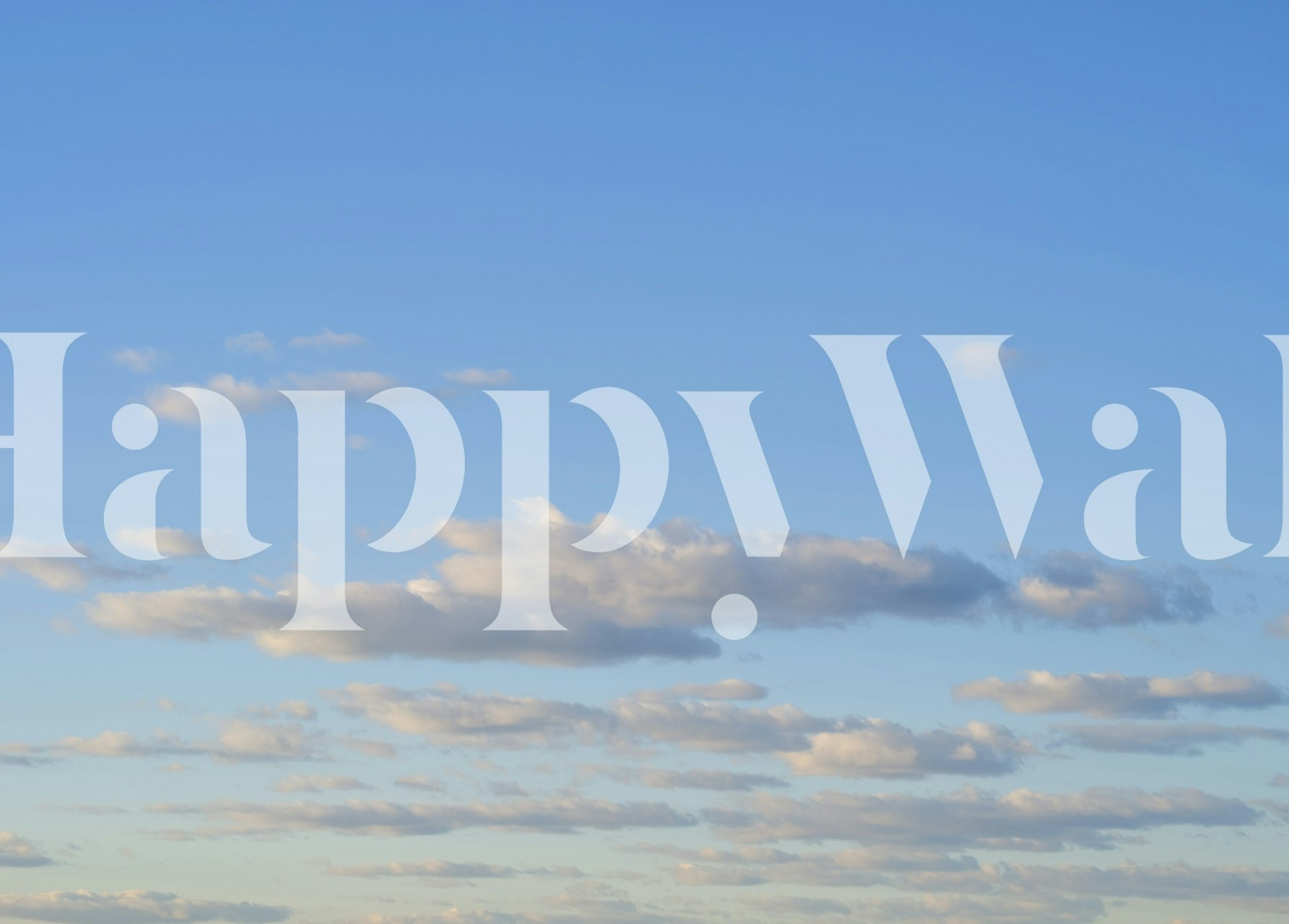 Clouds on a blue sky background wallpaper