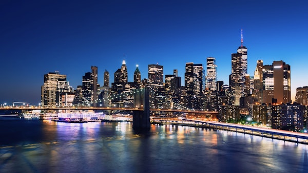 New York City At Dusk