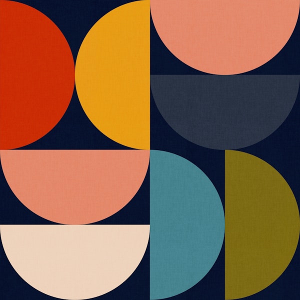 Bauhaus geometric mid century