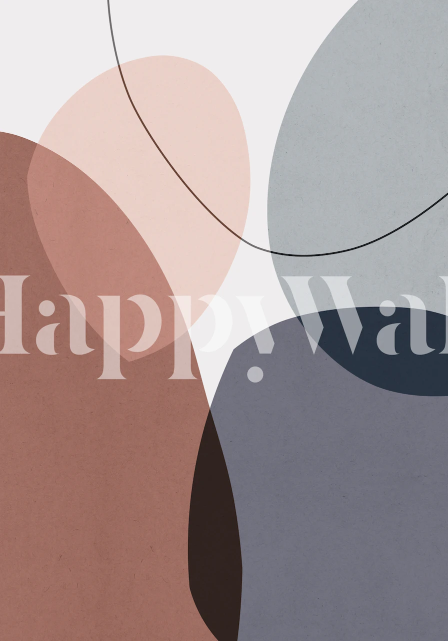 Carta da parati Boho expressive art in una stanza