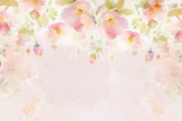 Enchanting Pastel Spring Flowers Garden