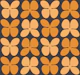 Swedish Mid Century Fall Flower Pattern