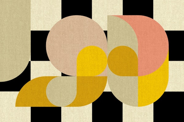 Funky Mid Century Bauhaus Geometry