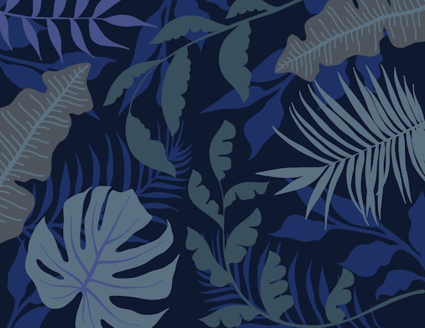 Midnight Blue Jungle