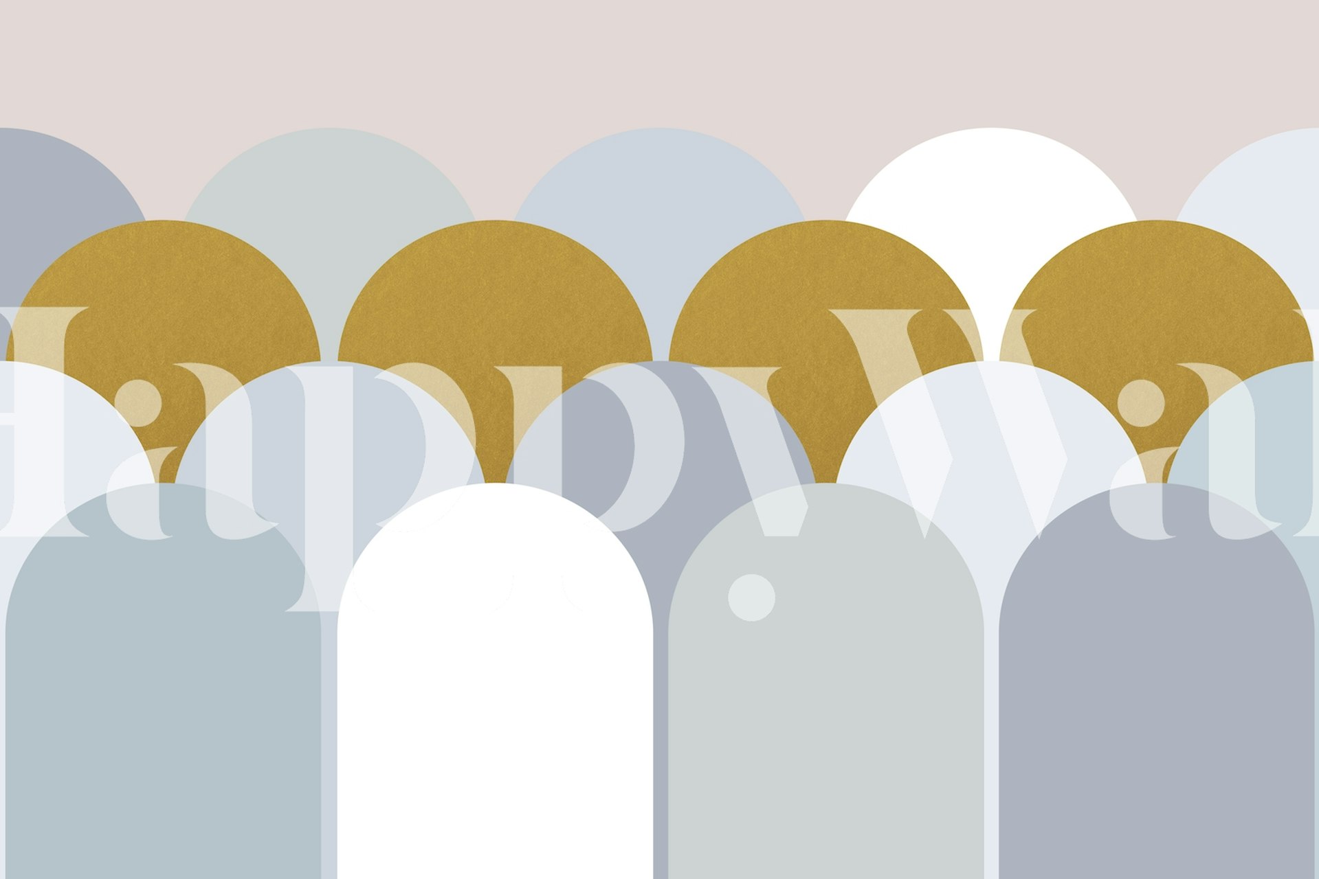 Pastel Boho Arches wallpaper in a room