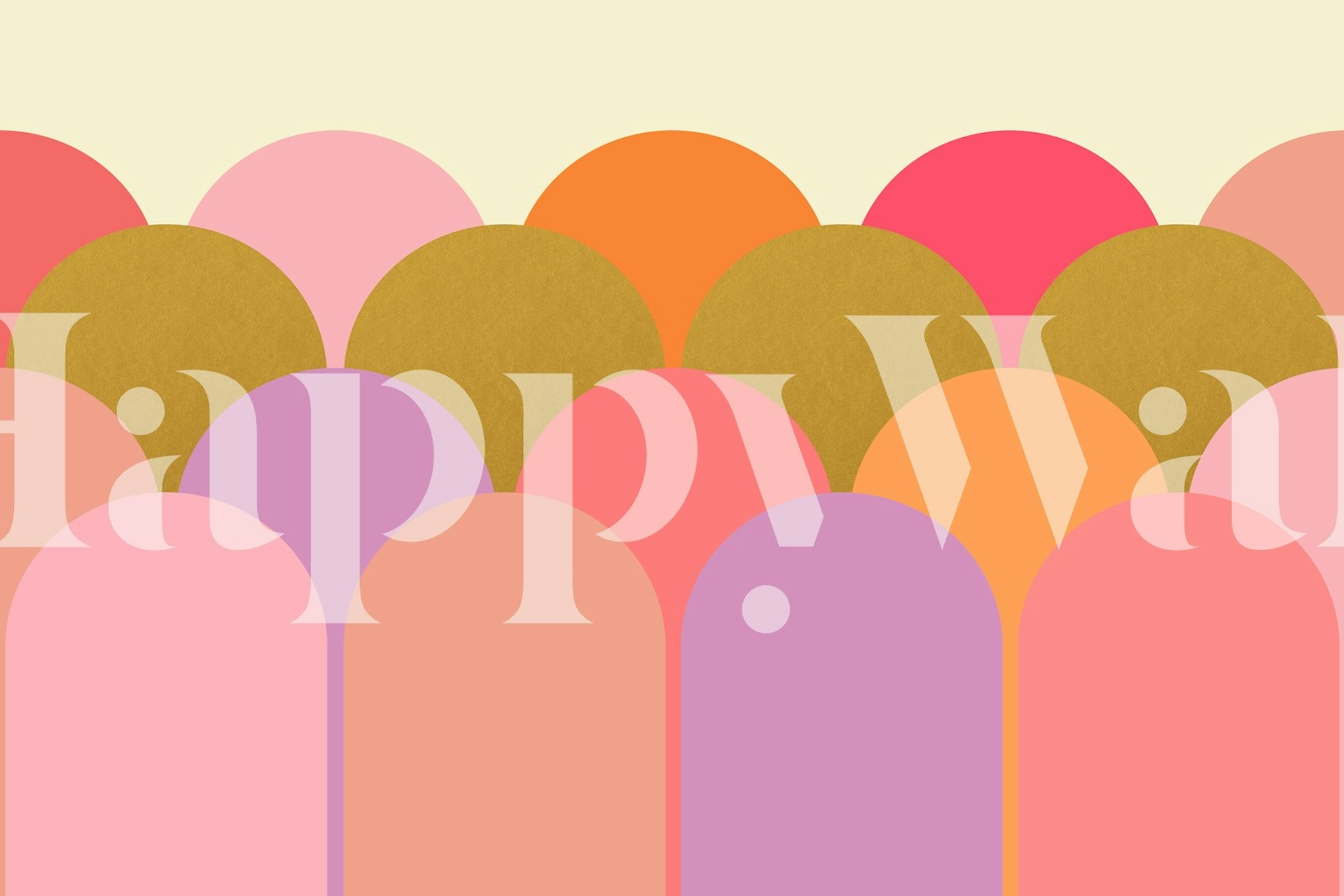 Bohemian Stil Bogenmuster Tapete im Raum