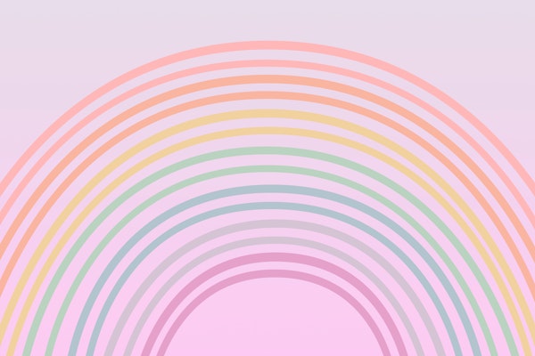Happy Pastel Boho Rainbow