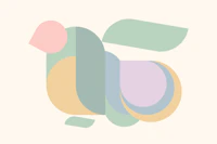 Dream Bird Abstract Geometry papiers peint