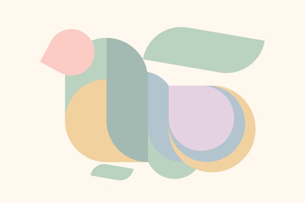 Dream Bird Abstract Geometry