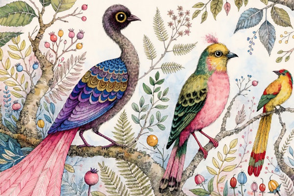 Dream Bird Abstract Meditation