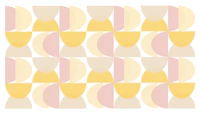 Happy Pastel Boho Sunburst Arch Design tapeet
