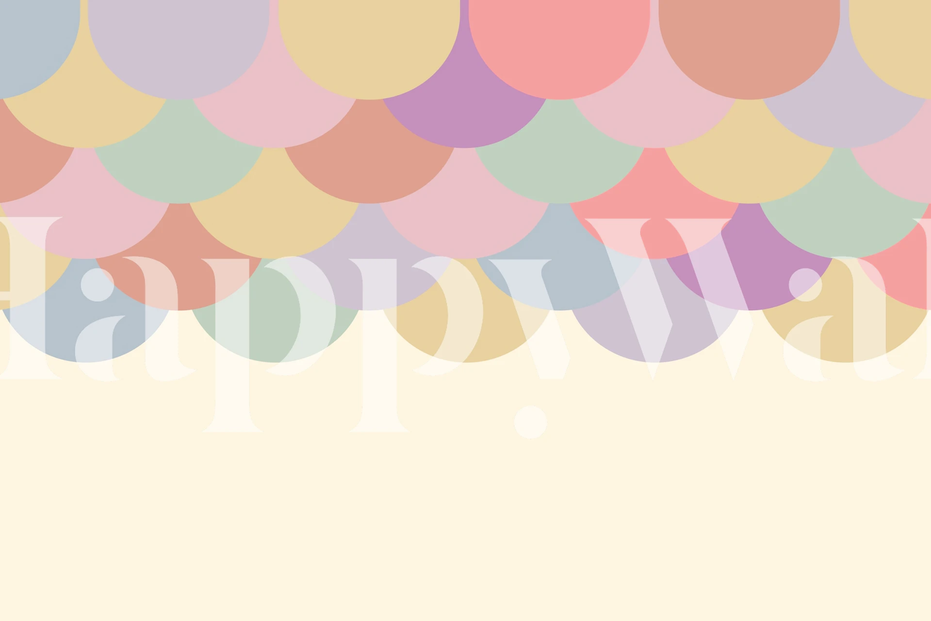 Pastel rainbow arch Tapetdisplay