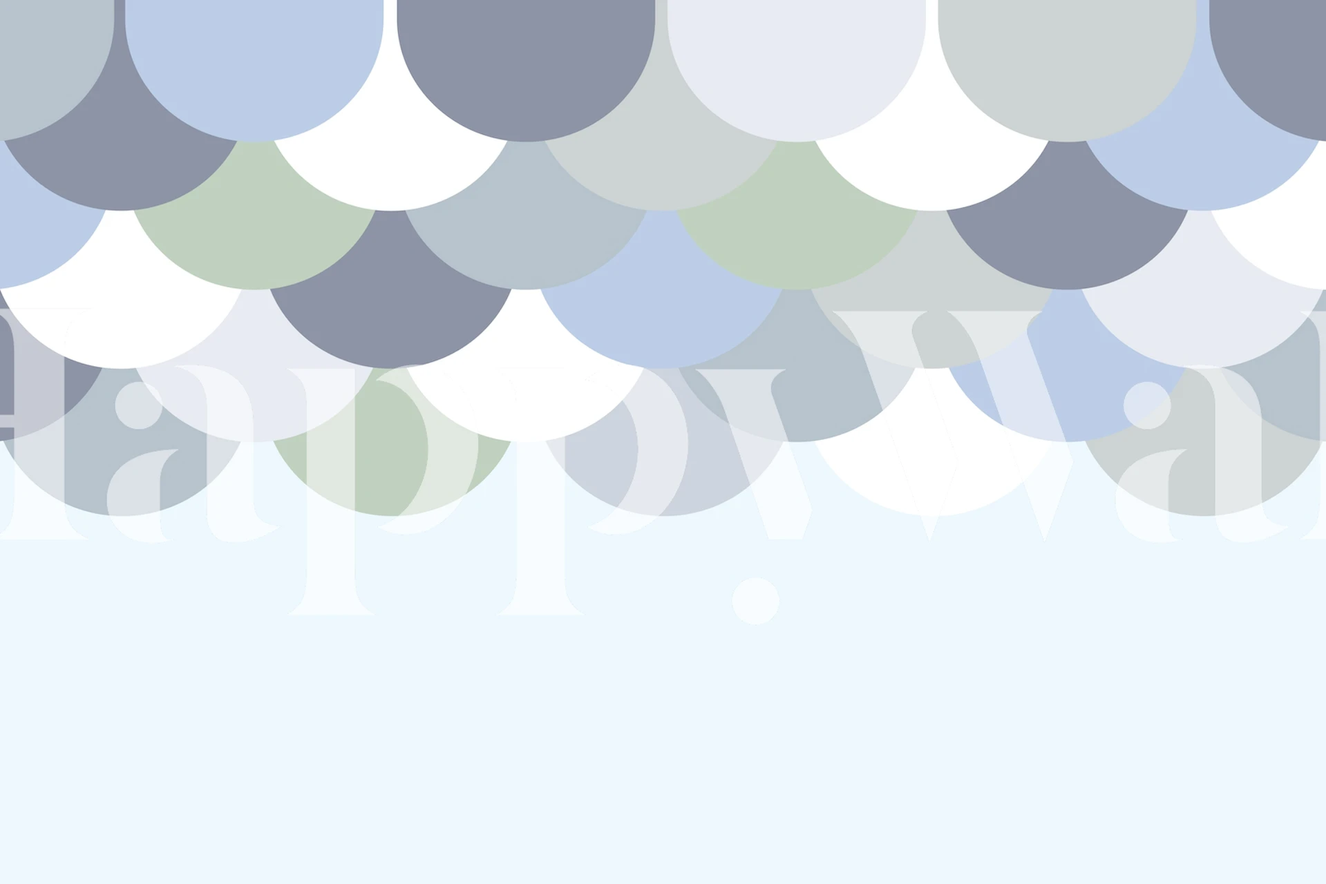 Happy Boho Rainbow Arches Soft wallpaper in a room