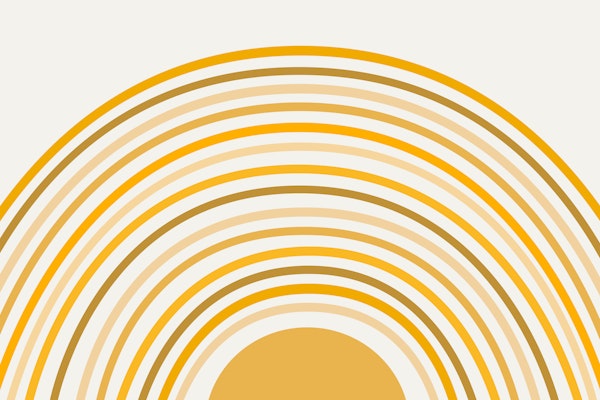 Happy Boho Sunrise Rainbow