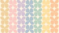 Happy Rainbow Flowers Pastel papel pintado