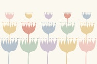 Happy Rainbow Pastel Flowers ταπετσαρία